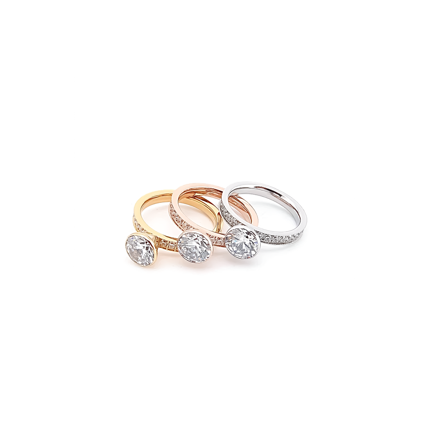 RG112W B.Tiff 2 ct Solitaire Pave Engagement Ring [Thin Band] by B.Tiff New York