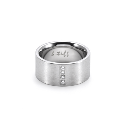 RG223W B.Tiff 4-Stone Wide Ring [Wide Band] by B.Tiff New York
