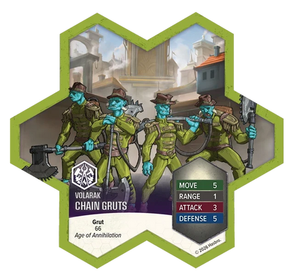 Heroscape: Age of Annihilation - Chain Gruts & Ramosaur Rider - Common Army Expansion