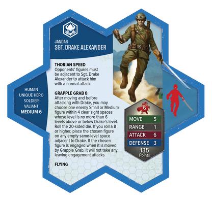 Heroscape: Age of Annihilation - Sgt. Drake Alexander Miniature Promo