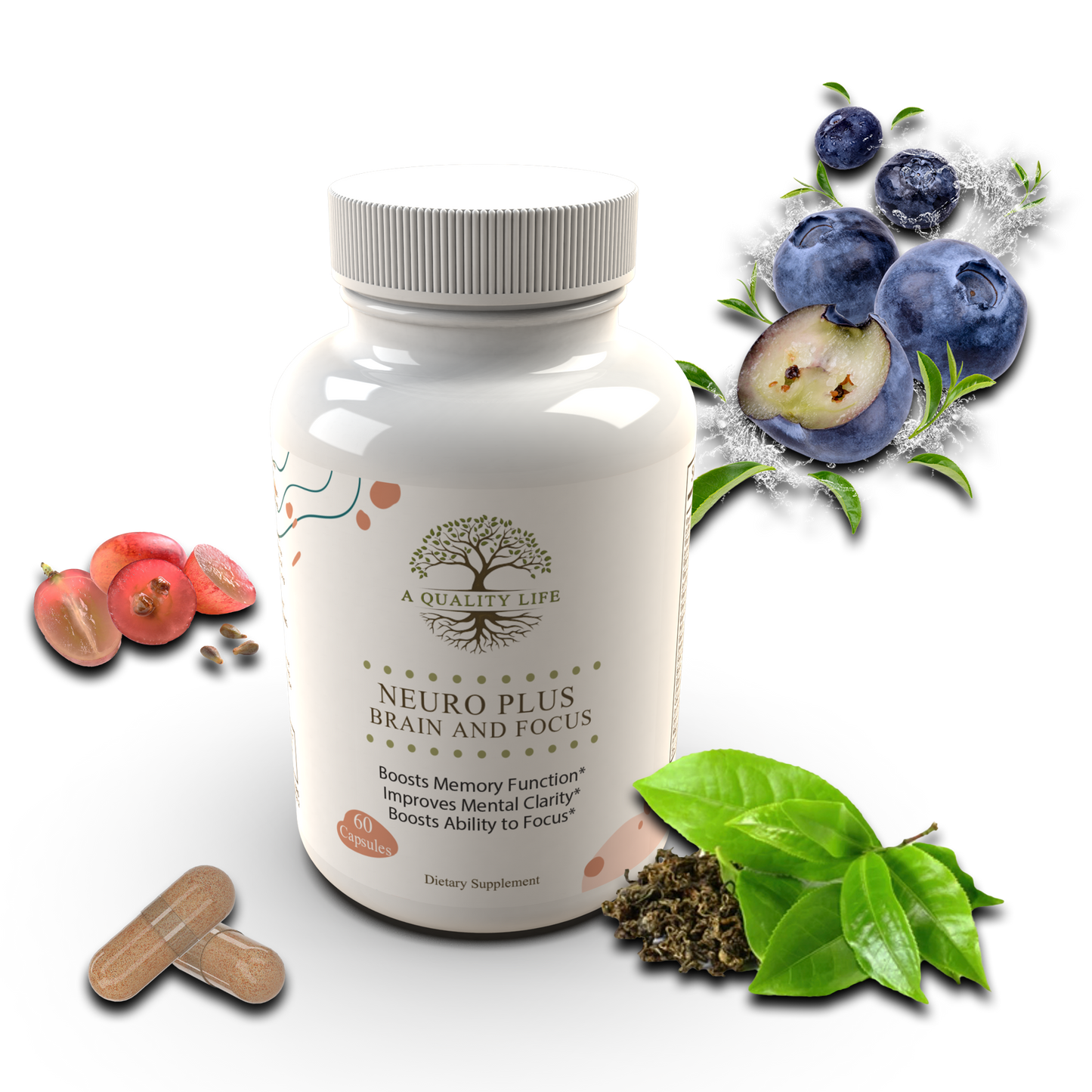 Neuro Plus Brain and Focus by A Quality Life Nutrition