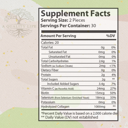 Collagen Gummies by A Quality Life Nutrition
