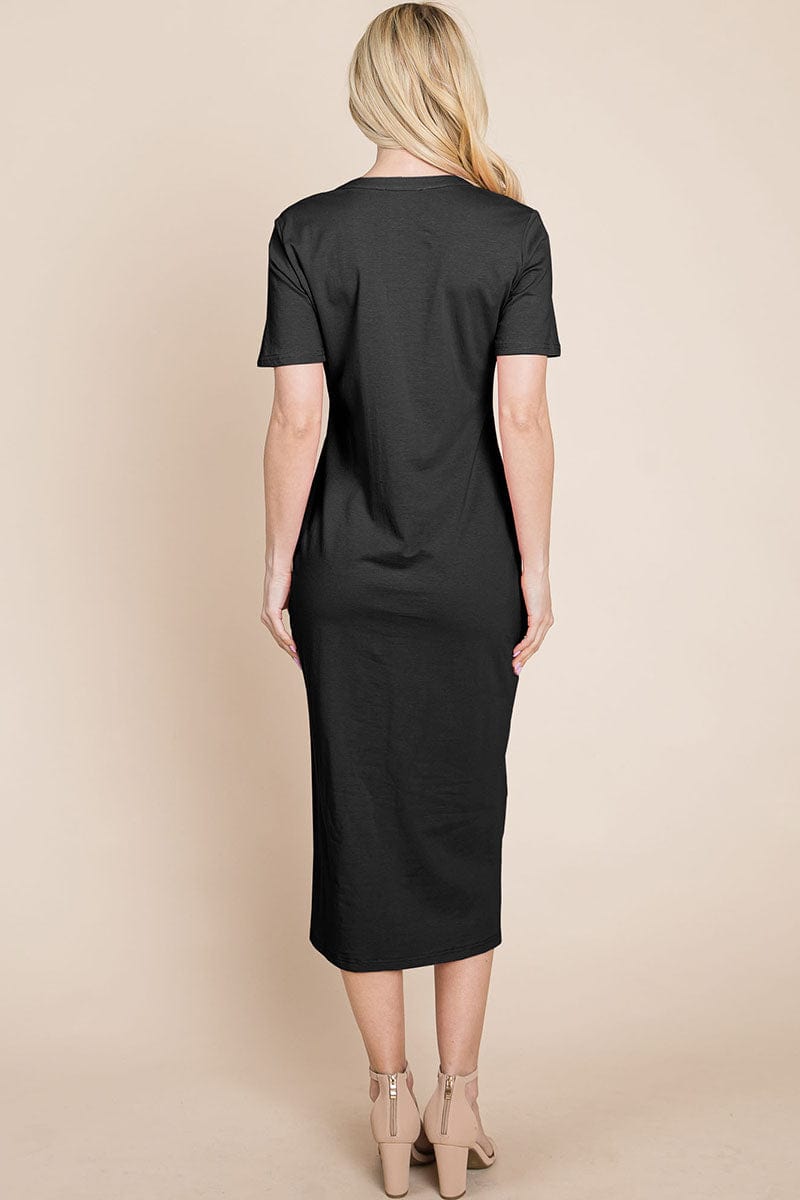 Everyday Button up Cotton Midi Shirt Dress by RolyPoly Apparel