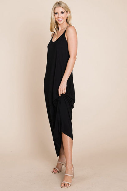 Light Cami Strap Pocketed Jersey Maxi Dress by RolyPoly Apparel