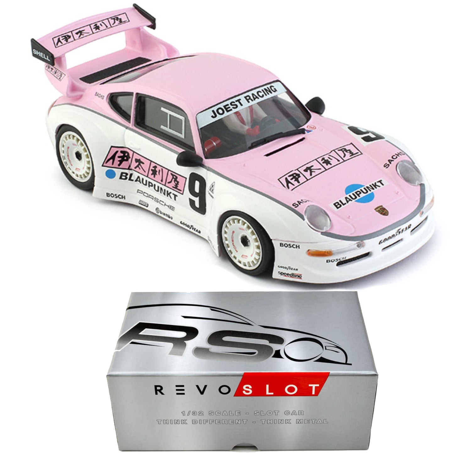Revoslot Porsche 911 GT2 Joest Racing Japan 1/32 Slot Car RS0196 Revo Slot