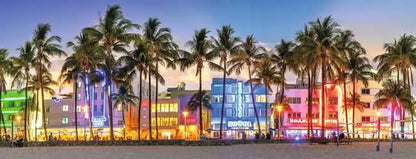 Ravensburger: Puzzle - Panorama - Night Glow on Ocean Drive