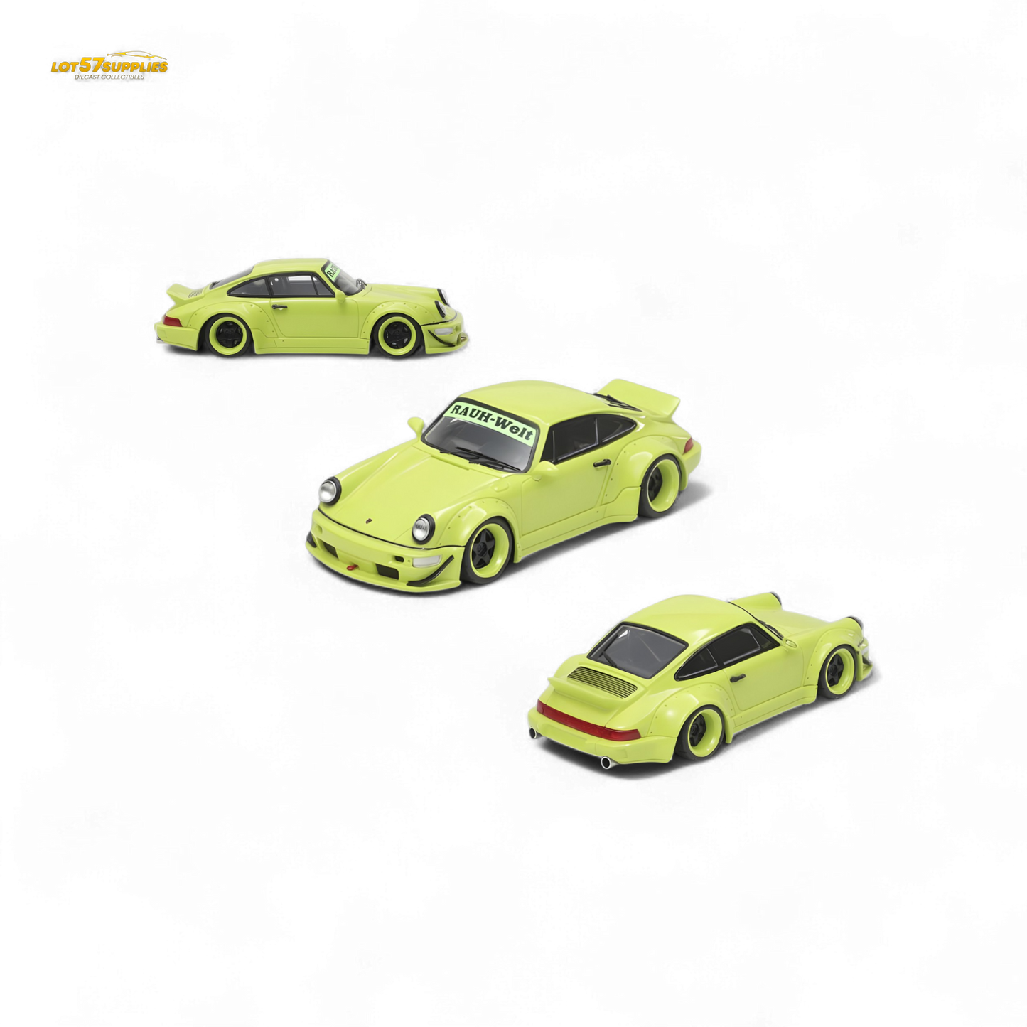 Fast Speed FS Rauh-Welt RWB964 Wide-Body Duck Wing - Green 1:64