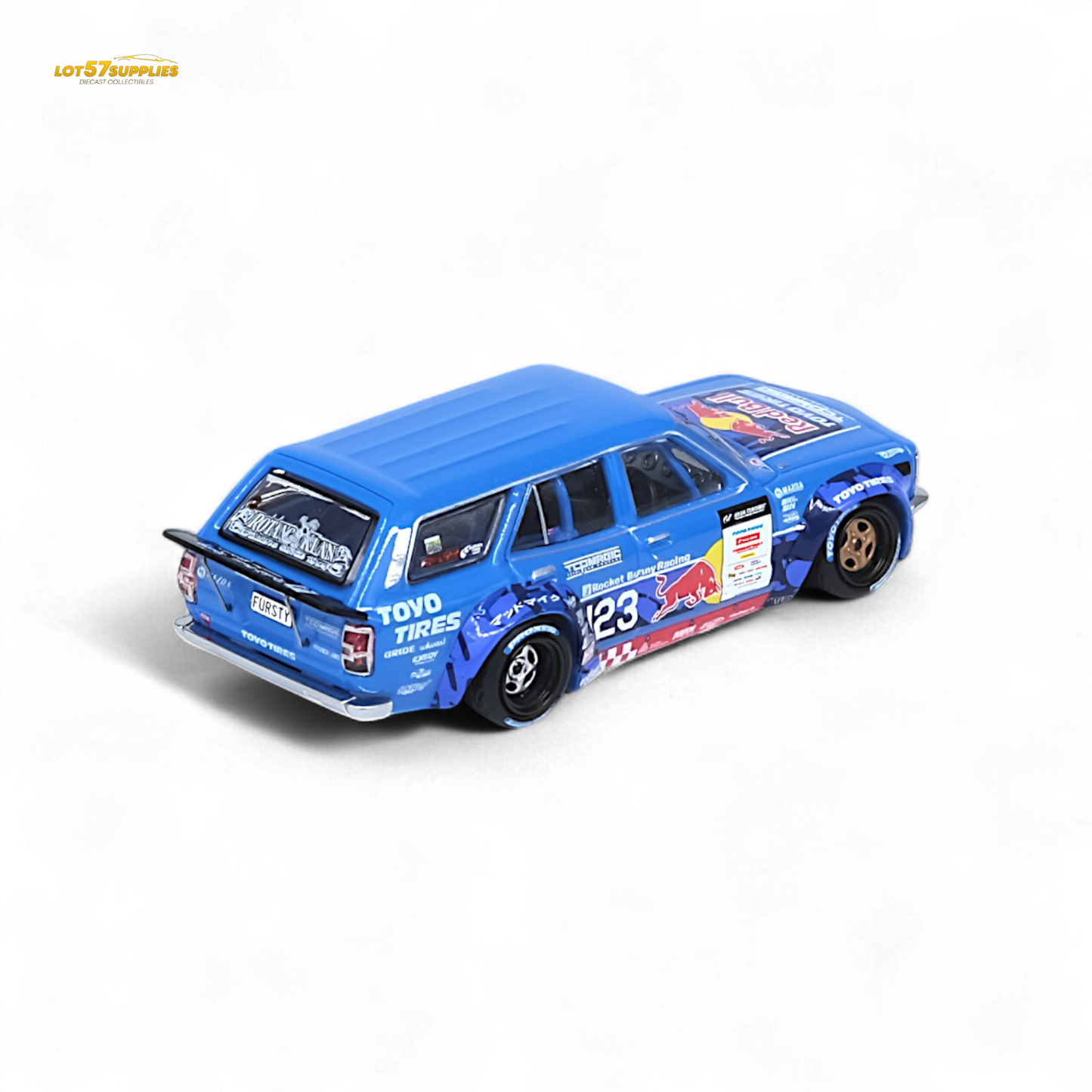 Inno64 MAD MIKE 1976 MAZDA RX3 Station Wagon D1GP Series 2024 1:64