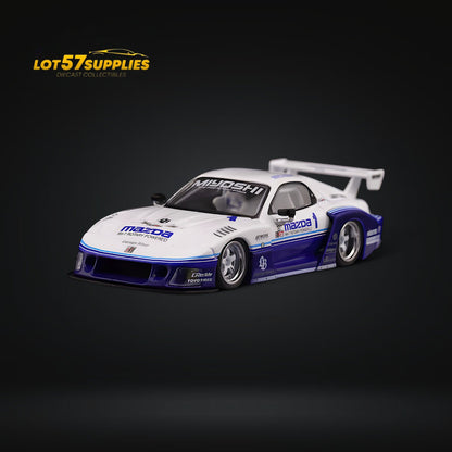 INNO64 Mazda RX-7 LBWK FD3S Blue-White 1:64