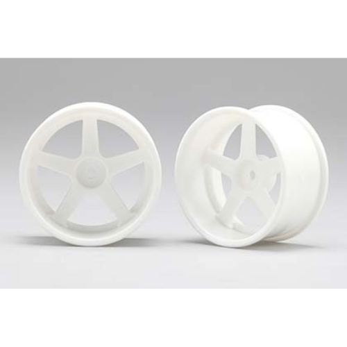 RP-6113W8A Racing Performer 5 Spoke Drift Wheels (12mm Hex) (White) (8mm Offset)