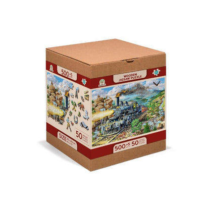 Railway 505 Piece Wood Jigsaw Puzzle Wooden City