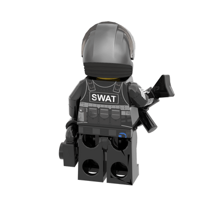 SWAT Sergeant - Custom Minifig https://admin.shopify.com/store/studbee/products/10036203487530?fromInventory=true- Made Using LEGO® Parts