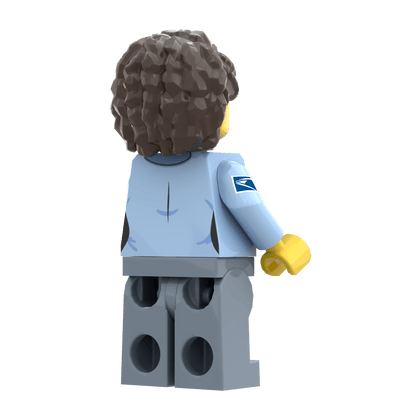 United Studs Postal Worker (Female) -  Custom Printed Minifig - Made Using LEGO® Parts