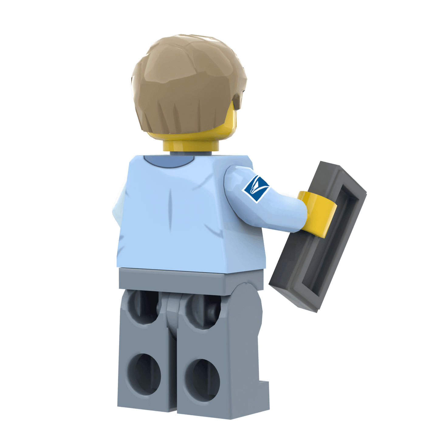 United Studs Postal Worker (Male) -  Custom Printed Minifig - Made Using LEGO® Parts