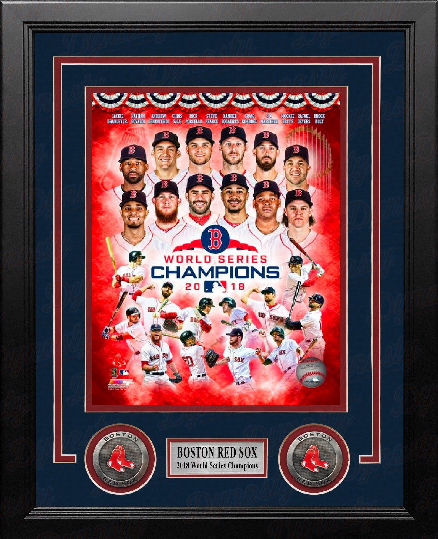 Boston Red Sox 2018 World Series Champions Team Collage 8" x 10" Framed Baseball Photo