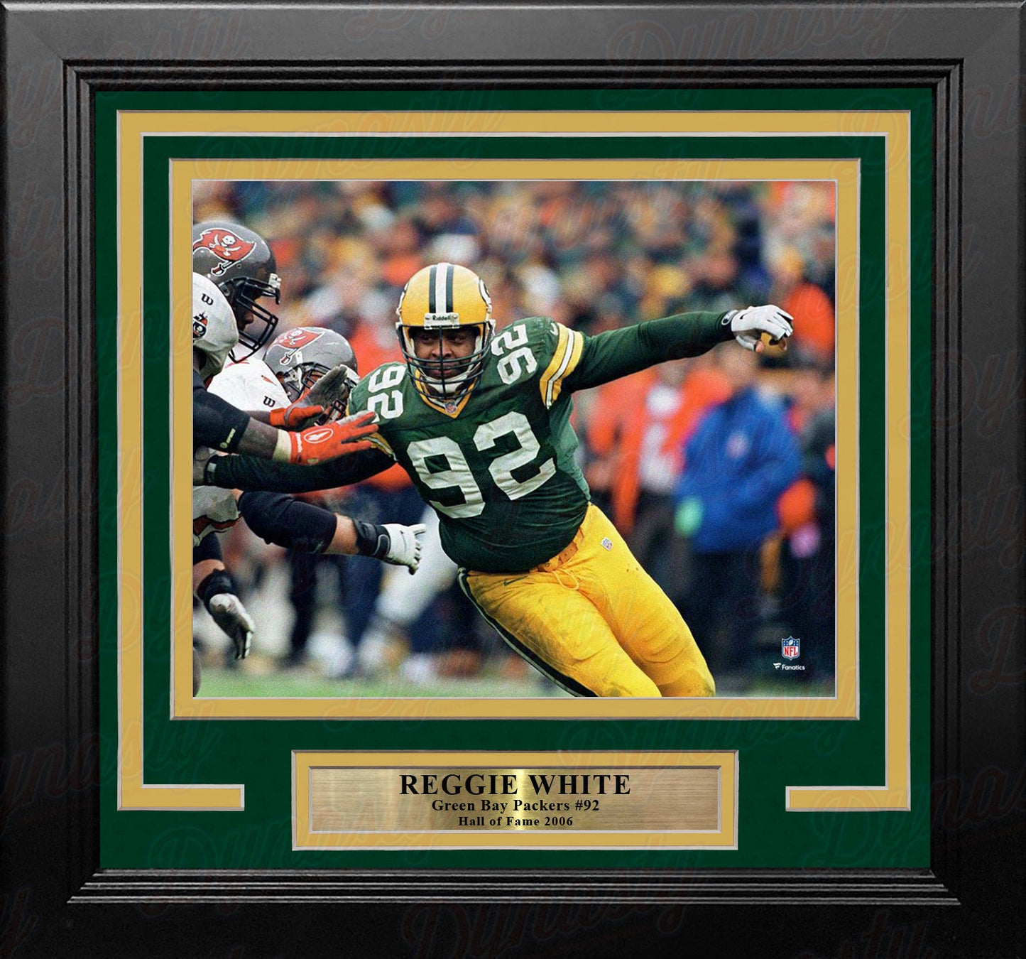 Reggie White in Action Green Bay Packers 8" x 10" Framed Football Photo