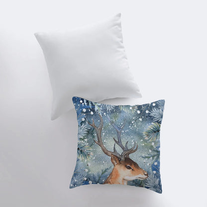 Reindeer Horns | Throw Pillows | Christmas Pillow | Decorative Pillows for Couch | Home Decor Christmas | Decor Pillows for Couch | Christmas Gift by UniikPillows