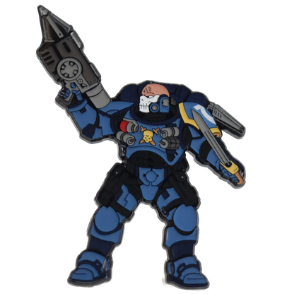 Foam Brain Mystery Loot: 40K Enamel Pins - Ultramarines vs Tyranids