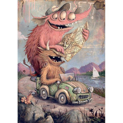 Road Trippin' 2000 Piece Jigsaw Puzzle Heye