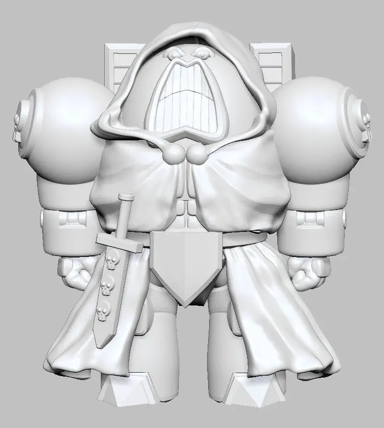 Robed Warrior (Psycho Warrior) by 3DArtGuy 32mm scale, 50mm, Miniature War Gaming Figure, Space King