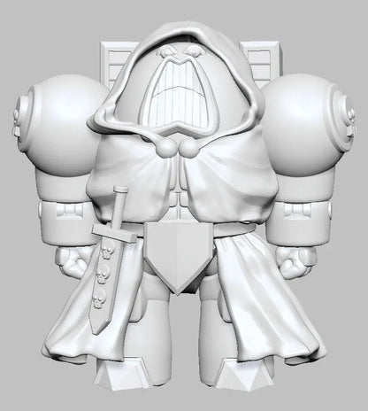 Robed Warrior (Psycho Warrior) by 3DArtGuy 32mm scale, 50mm, Miniature War Gaming Figure, Space King