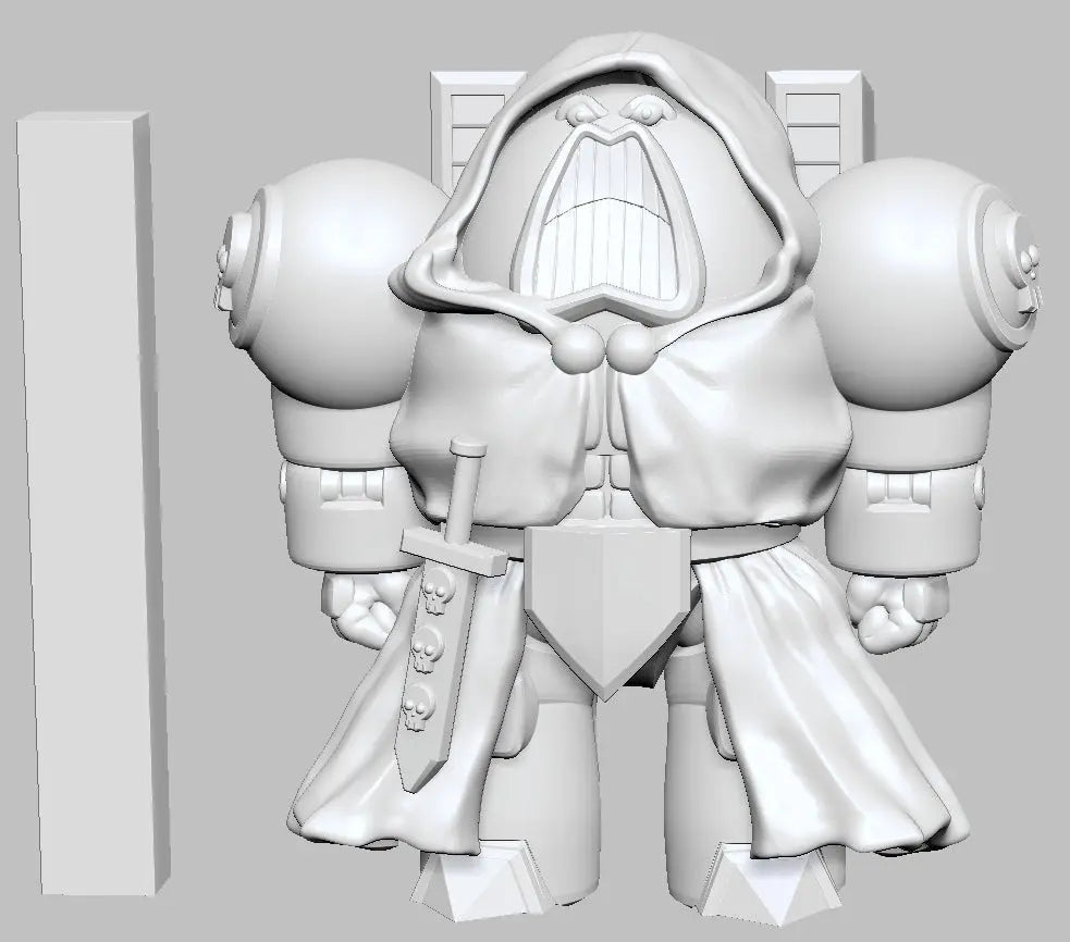 Robed Warrior (Psycho Warrior) by 3DArtGuy 32mm scale, 50mm, Miniature War Gaming Figure, Space King