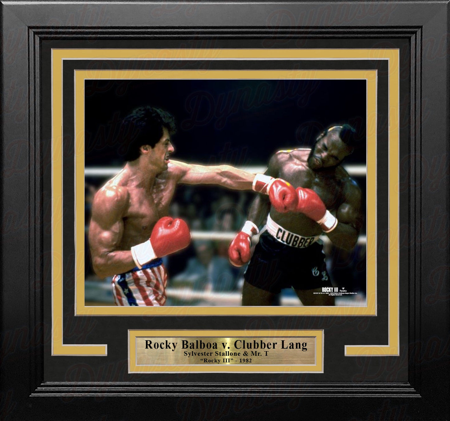 Rocky Balboa v. Clubber Lang 8" x 10" Framed Movie Photo