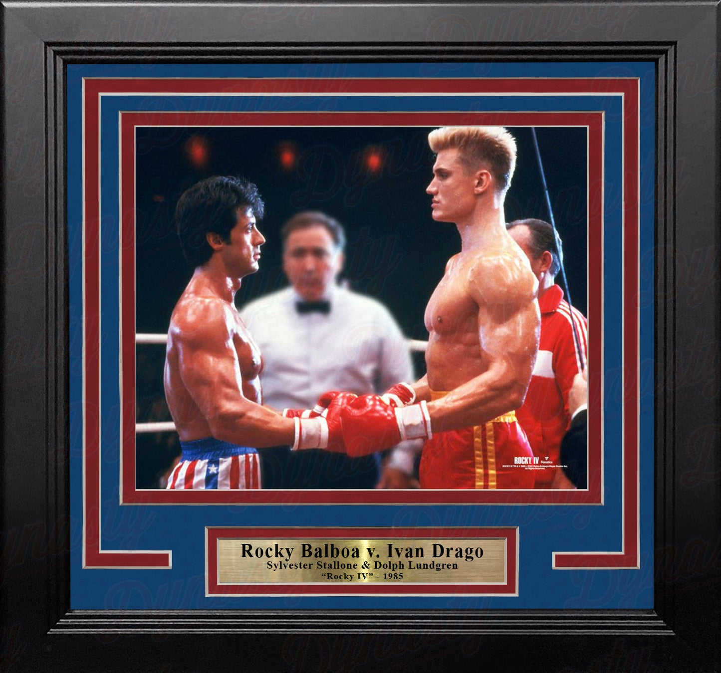 Rocky Balboa v. Ivan Drago 8" x 10" Framed Movie Photo