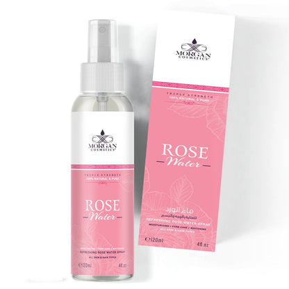 Pure Moroccan Rose Water 4 oz by Morgan Cosmetics