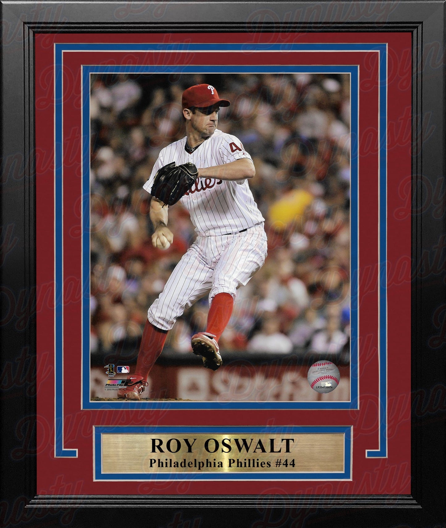 Roy Oswalt in Action Philadelphia Phillies 8" x 10" Framed Baseball Photo