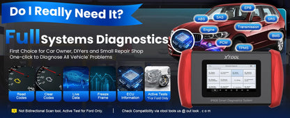 XTOOL Inplus IP608 Car Diagnostic Tools 30 +Service Functions OBD2 Scanner Auto VIN Scan Car Tools CANFD Lifetime Free Update
