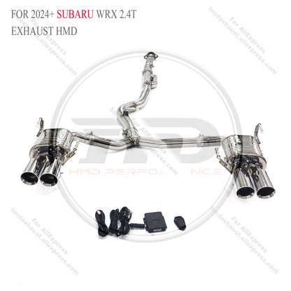 HMD Exhaust Muffler Valve Pipes Auto Performance Parts for 2024+ Subaru WRX 2.4T Valves Exhaust