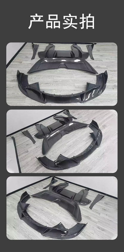 Suitable for For McLaren 720S Surrounded Carbon Fiber Body Kit Modified Front Lip Rear Lip Side Skirt Rear Exterior Trim