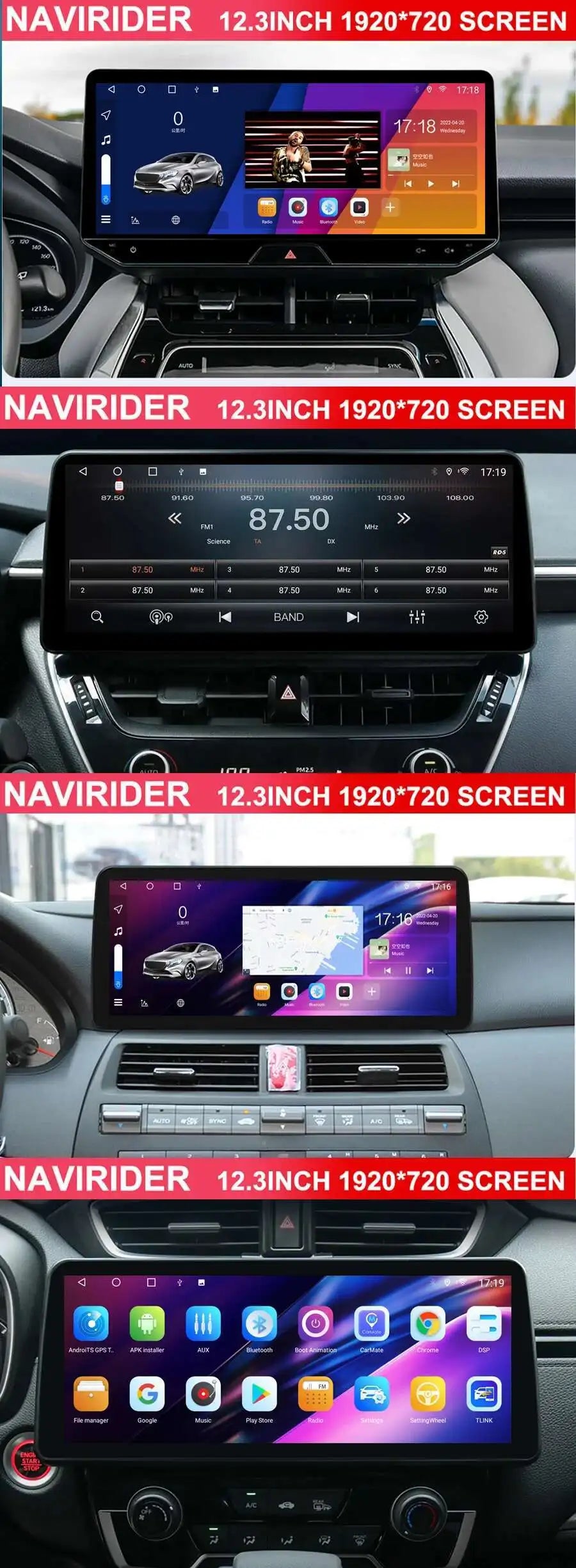 Android Dual Screen For Porsche Panamera 2010-2017 Intelligent System Navigation GPS Car Radio Multimedia Player Carplay Audio