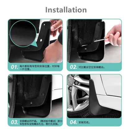 Mudguards for Jaguar F-PACE 2013-2023 Car Fender Mud Flap Guards Splash Mudflaps 2022 2021 2020 2019 2018  2017 2016 2015 2014