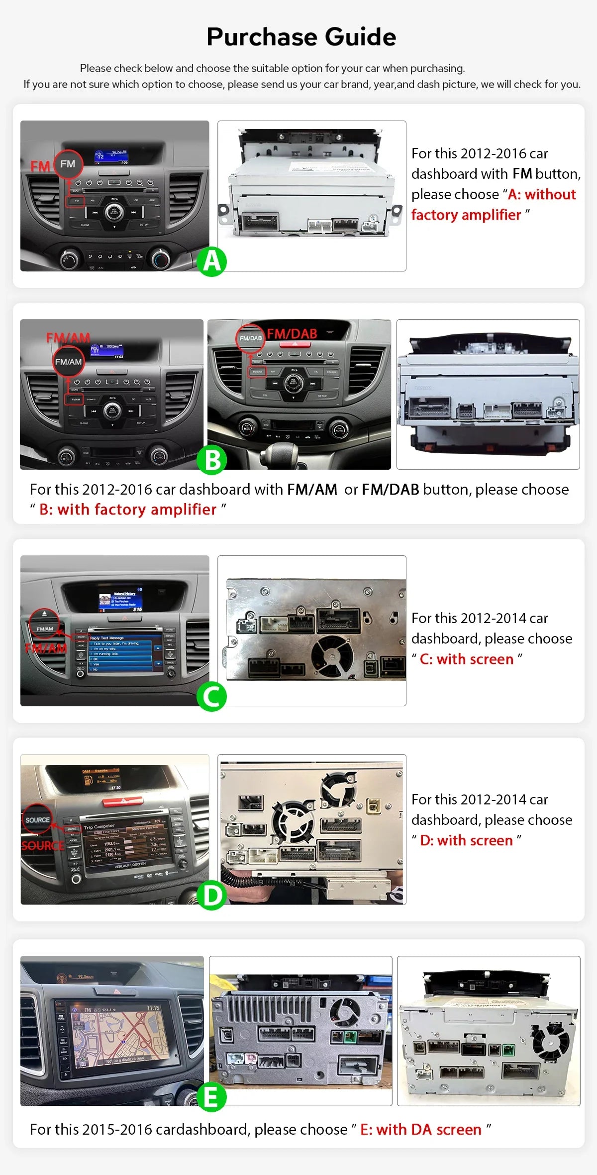 JOYING 10.1"Android 13.0 Car Stereo Radio Multimedia Playere Head Unit With Apple Carplay Android Auto For Honda CRV 2012-2016