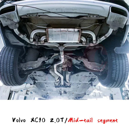 GFC catback exhaust muffler for  Volvo XC60 XC90 2.0T, Car electric valve exhaust system made of 304 stainless steel