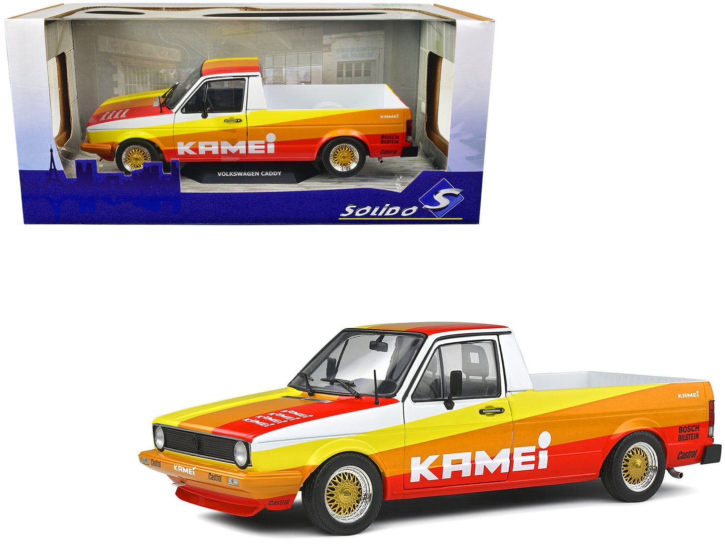 1982 Volkswagen Caddy MK 1 Pickup Truck "Kamei Tribute" 1/18 Diecast Model Car by Solido  free shipping USA