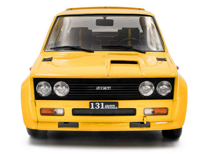 1980 Fiat 131 Abarth Yellow 1/18 Diecast Model Car by Solido