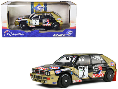 Lancia Delta HF Integrale #2 Yves Loubet - Jean-Marc Andrie 3rd Place "ADAC Rallye Deutschland" (1989) "Competition" Series 1/18 Diecast Model Car by Solido  free shipping USA