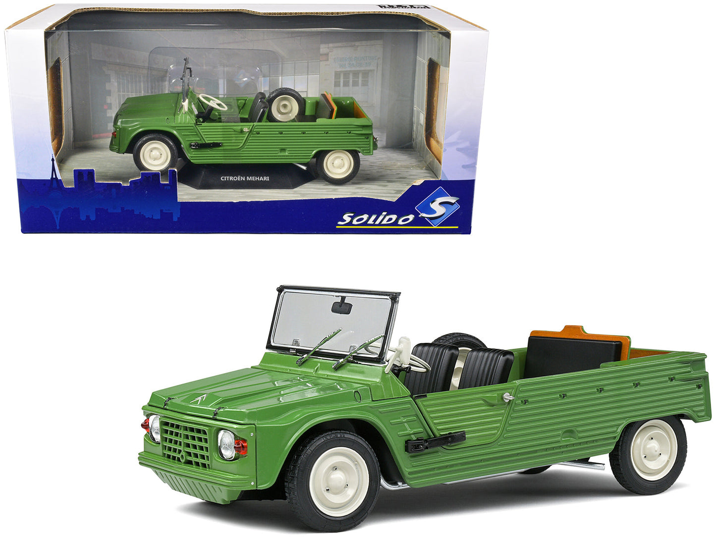 1970 Citroen Mehari MK.1 Vert Montana Green 1/18 Diecast Model Car by Solido  free shipping USA