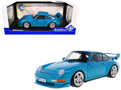 1997 Porsche 911 (993) Clubsport Riviera Blue 1/18 Diecast Model Car by Solido  free shipping USA