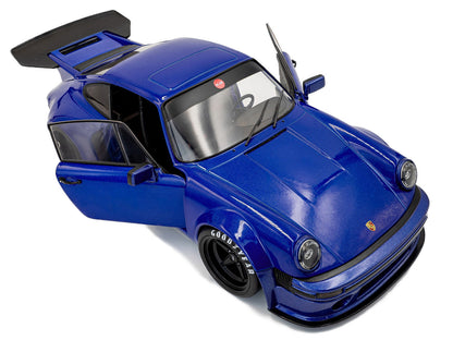 2024 Porsche 911 KS-R by Khyzyl Saleem Dark Blue Metallic 1/18 Diecast Model Car by Solido