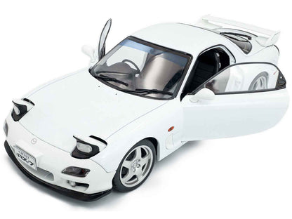 2001 Mazda RX7 Type RS (FD3S) RHD (Right Hand Drive) White 1/18 Diecast Model Car by Solido