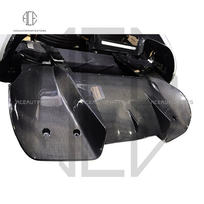 For Mclaren MP4-12C Rear Bumper Side Skirts Rear Lip And Rear diffuser Kit Body Kit Dry Carbon Fiber 2011-2014