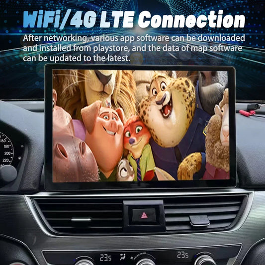13.3'' Android 14 2K Screen For Honda Accord 2018 2019 2020 Stereo GPS Car Multimedia Video Player Navigation Carplay Head Unit
