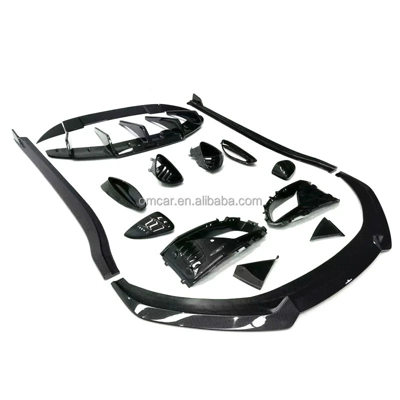 Car Exterior Accessories Dry Carbon Fiber Body Kit Front Lip Side Skirts Rear Diffuser Spoiler Wing Mirrors for Lotus Emira