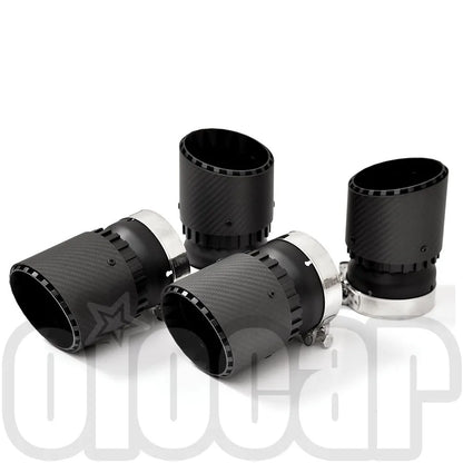OIOMOTORS GT Style Pre-preg Dry Carbon Fibre Exhaust Tips for BMW F95 X5M F96 X6M