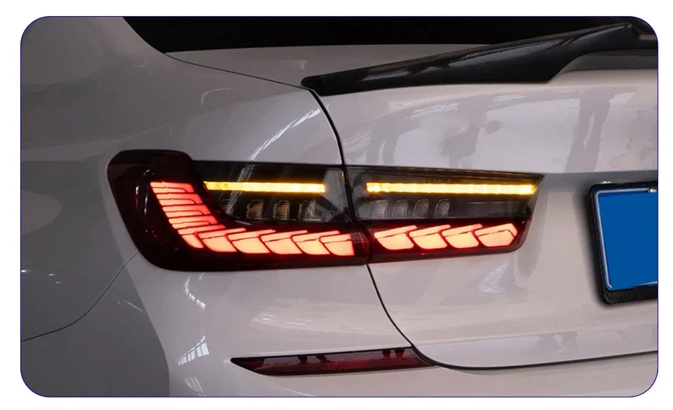 Car Taillights For BMW 3 Series G20 G28 320i 325i 330i 2020-2024 Upgrade LED Dynamic Dragon Taillight Accessories Assembly