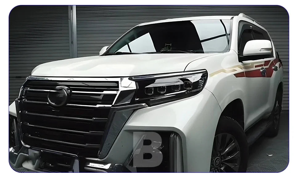 Auto Headlight For Toyota Prado 2018-2023 LED Car Front lamps Assembly Upgrade Bugatti Design Four Projector Lens Accessories